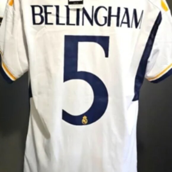 NWT Official Adidas Real Madrid Bellingham Soccer Jersey - Picture 2 of 4